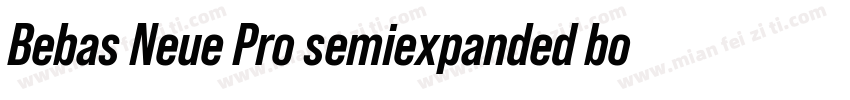 Bebas Neue Pro semiexpanded bold字体转换